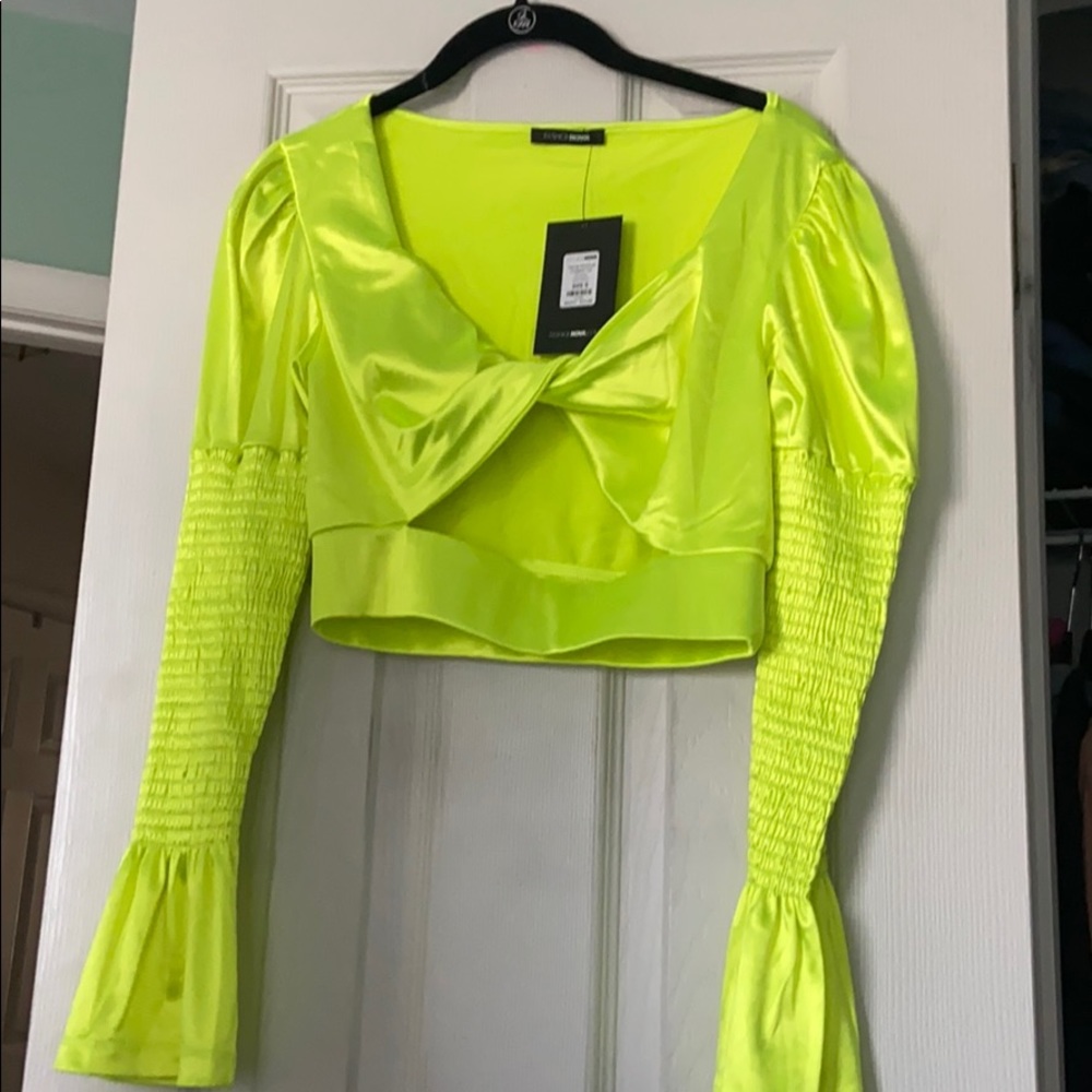 Crop top neon new with tags